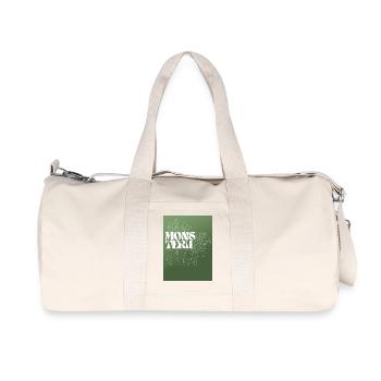 Monstera Botanical Line Art Design - Sac de sport en toile recyclée Stanley/Stella - blanc naturel - Devant