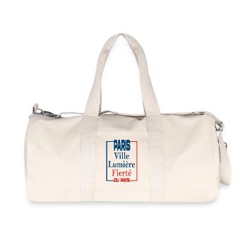 PARIS VILLE LUMIERE - Sac de sport en toile recyclée Stanley/Stella - blanc naturel - Devant