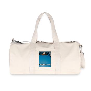 Santa Claus in a sports car - Recycled Canvas Sports Bag by Stanley/Stella - natural - Front