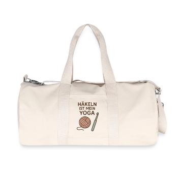 Crochet flow instead of yoga flow - Recycled Canvas Sports Bag by Stanley/Stella - natural - Front