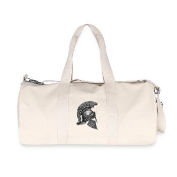Corinthian helmet – Antique engraving - Recycled Canvas Sports Bag by Stanley/Stella - natural - Front