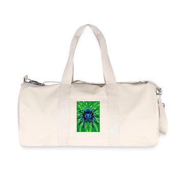Gooty Sapphire Tarantula  Brilliant blue spider - Recycelte Canvas-Sporttasche von Stanley/Stella - Naturweiß - Vorne
