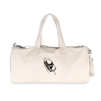 Trabi 601 en tournée (couleur changeante) - Sac de sport en toile recyclée Stanley/Stella - blanc naturel - Devant