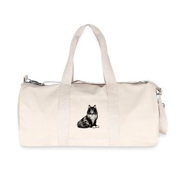 Chat des forêts norvégiennes – sauvage et magnifique - Sac de sport en toile recyclée Stanley/Stella - blanc naturel - Devant