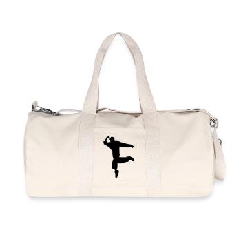 Silhouette B-Boy – Mouvement de breakdance - Sac de sport en toile recyclée Stanley/Stella - blanc naturel - Devant