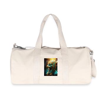 The Feathered Serpent of Light - Recycled Canvas Sports Bag by Stanley/Stella - natural - Front