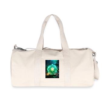 Heart Chakra – Anahata: Light of Love - Recycled Canvas Sports Bag by Stanley/Stella - natural - Front