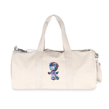 Pegasus de jeu étincelant avec casque - Sac de sport en toile recyclée Stanley/Stella - blanc naturel - Devant