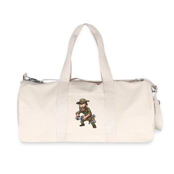 Gamer Mechanic Werkheld Craftsman - Sac de sport en toile recyclée Stanley/Stella - blanc naturel - Devant