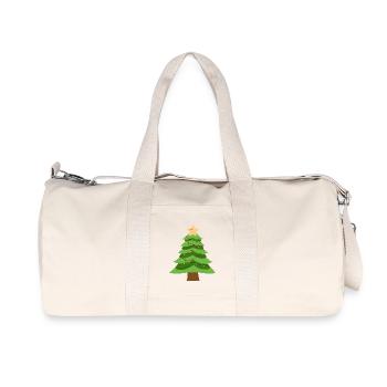 Petit sapin de Noël  - Sac de sport en toile recyclée Stanley/Stella - blanc naturel - Devant