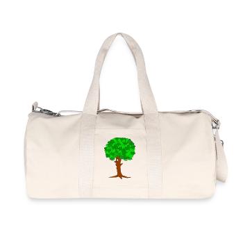 Lustiger Baum - Recycelte Canvas-Sporttasche von Stanley/Stella - Naturweiß - Vorne