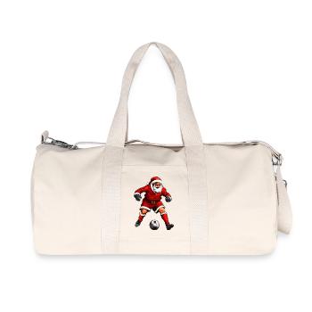 Fussballer Weihnachten - Recycelte Canvas-Sporttasche von Stanley/Stella - Naturweiß - Vorne