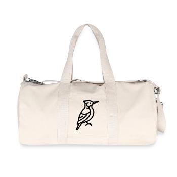 Specht - Recycelte Canvas-Sporttasche von Stanley/Stella - Naturweiß - Vorne