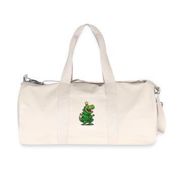 Tree Rex – Noël drôle de dinosaure - Sac de sport en toile recyclée Stanley/Stella - blanc naturel - Devant