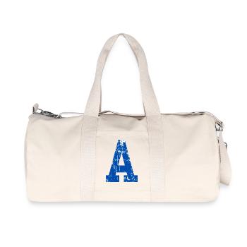 Retro Sport Letter - Recycled Canvas Sports Bag by Stanley/Stella - natural - Front