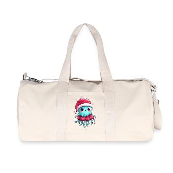 Qualle Weihnachten Xmas - Recycelte Canvas-Sporttasche von Stanley/Stella - Naturweiß - Vorne