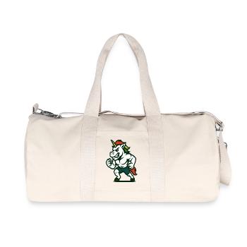 Muscle Unicorn Power Mascot Design de la salle de sport - Sac de sport en toile recyclée Stanley/Stella - blanc naturel - Devant