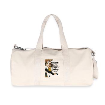 Bouldering instead of therapy – Funny climbing shirt - Recycled Canvas Sports Bag by Stanley/Stella - natural - Front