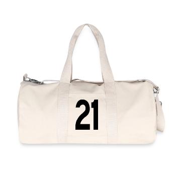 21 - Recycled Canvas Sports Bag by Stanley/Stella - natural - Front