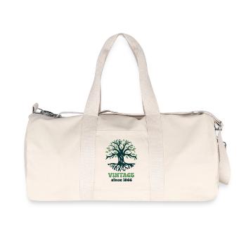 Millésime 1966 - Sac de sport en toile recyclée Stanley/Stella - blanc naturel - Devant