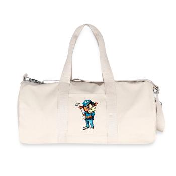 Kuh Golf - Recycelte Canvas-Sporttasche von Stanley/Stella - Naturweiß - Vorne