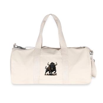 Furious Taurus Charge Power - Recycled Canvas Sports Bag by Stanley/Stella - natural - Front