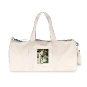 Sonnenpfotenkatze - Recycelte Canvas-Sporttasche von Stanley/Stella - Naturweiß - Vorne