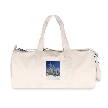 Winter Forest Snow Magic - Recycled Canvas Sports Bag by Stanley/Stella - natural - Front