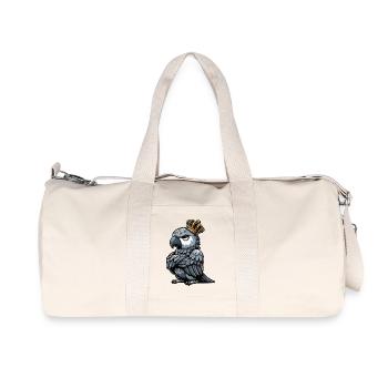Graupapagei Papagei Papageibesitzer Papageihalter - Recycelte Canvas-Sporttasche von Stanley/Stella - Naturweiß - Vorne