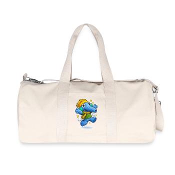 Leo Longnose laughing - Recycled Canvas Sports Bag by Stanley/Stella - natural - Front