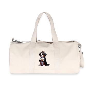 Chien de montagne Appenzeller Chien de montagne Mère chien de montagne - Sac de sport en toile recyclée Stanley/Stella - blanc naturel - Devant
