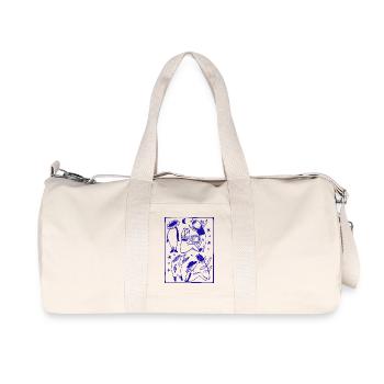 Mondnächte Tanzfiguren im Sternenwald - Recycelte Canvas-Sporttasche von Stanley/Stella - Naturweiß - Vorne