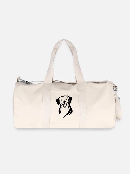 Hund - Recycelte Canvas-Sporttasche von Stanley/Stella - Naturweiß