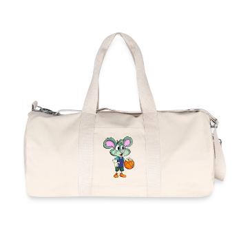 Basketball Mouse - Recycled Canvas Sports Bag by Stanley/Stella - natural - Front