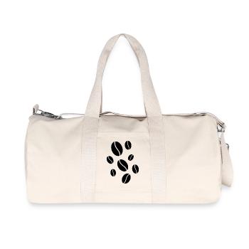 Falling Coffee Beans - Recycled Canvas Sports Bag by Stanley/Stella - natural - Front