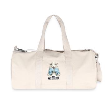 Victoire d’agneau sur le ring de boxe - Sac de sport en toile recyclée Stanley/Stella - blanc naturel - Devant