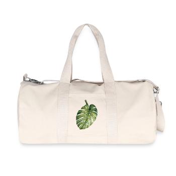 Monstera Mosaic - Urban Jungle for Plant Fans - Recycled Canvas Sports Bag by Stanley/Stella - natural - Front