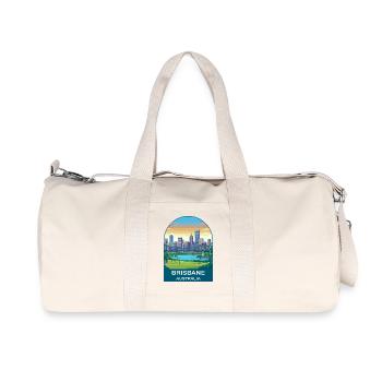 Affiche de voyage Brisbane Australia Story Bridge - Sac de sport en toile recyclée Stanley/Stella - blanc naturel - Devant