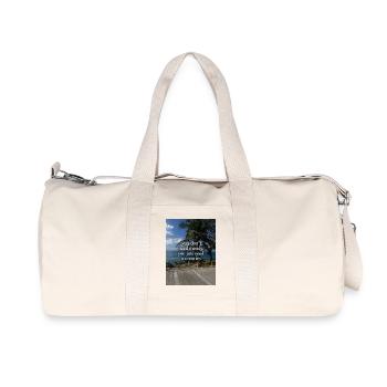 Erinnerungen statt Geld – Tropische Küste - Recycelte Canvas-Sporttasche von Stanley/Stella - Naturweiß - Vorne