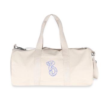 Favorite number 3 - Recycled Canvas Sports Bag by Stanley/Stella - natural - Front