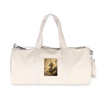 Le Souffle Cosmique : Qilin – Constellation - Sac de sport en toile recyclée Stanley/Stella - blanc naturel - Devant