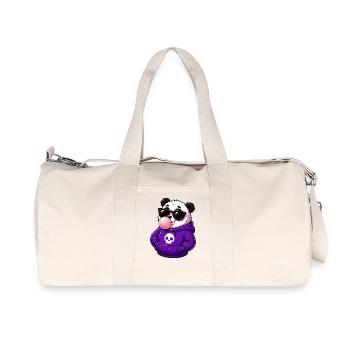 Cool_Panda_Bubblegum_Attitude - Recycled Canvas Sports Bag by Stanley/Stella - natural - Front