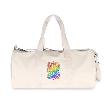 Je suis gay, ça va. - Sac de sport en toile recyclée Stanley/Stella - blanc naturel - Devant