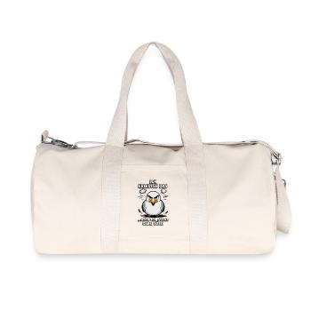 Möwe Seevogel Nen scheiss muss ich - Recycelte Canvas-Sporttasche von Stanley/Stella - Naturweiß - Vorne