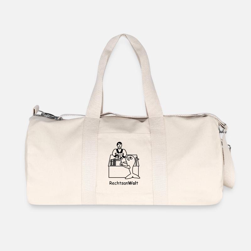 TIB_An-Wal-t - Recycelte Canvas-Sporttasche von Stanley/Stella - Naturweiß