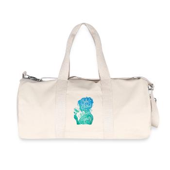 She is clothed in strength & dignity - Recycelte Canvas-Sporttasche von Stanley/Stella - Naturweiß - Vorne