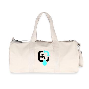 Logo du tuyau de robinet de plombier - Sac de sport en toile recyclée Stanley/Stella - blanc naturel - Devant