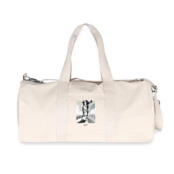 Schrittempo - Recycelte Canvas-Sporttasche von Stanley/Stella - Naturweiß - Vorne