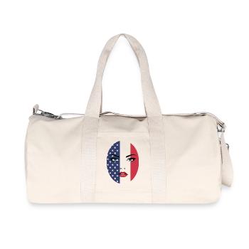 250e anniversaire des États-Unis - Sac de sport en toile recyclée Stanley/Stella - blanc naturel - Devant