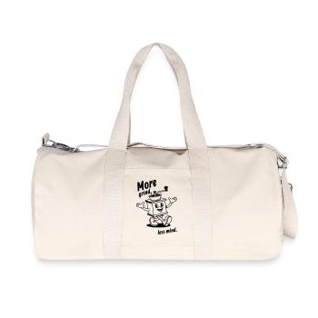 More grind, less mind! - Recycelte Canvas-Sporttasche von Stanley/Stella - Naturweiß - Vorne